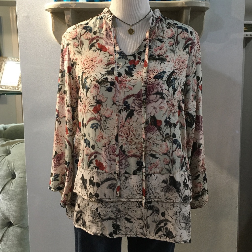Floral Silk Blouse